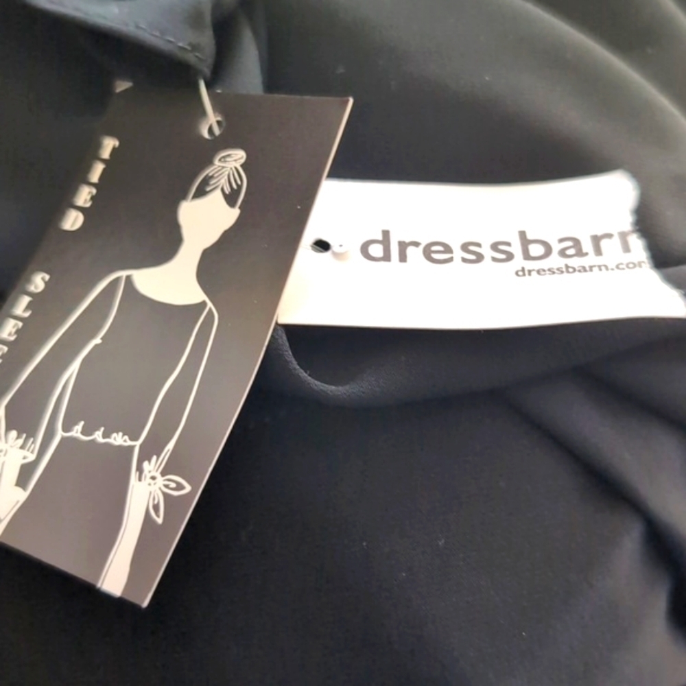 NWT Dress Barn Black Sheath Dress Size Large | Cocktail Work Basic - Picture 4 of 13